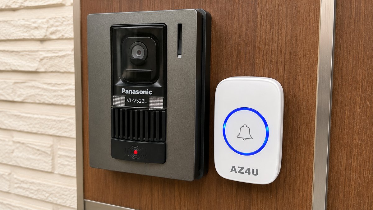 2階でインターホンが聞こえないので、AZ4Uのワイヤレスチャイムへ買い替えた
