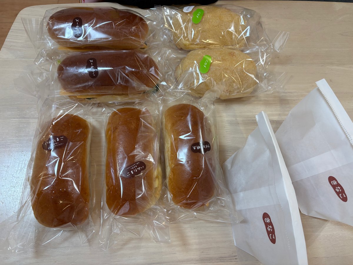 購入したパン全体