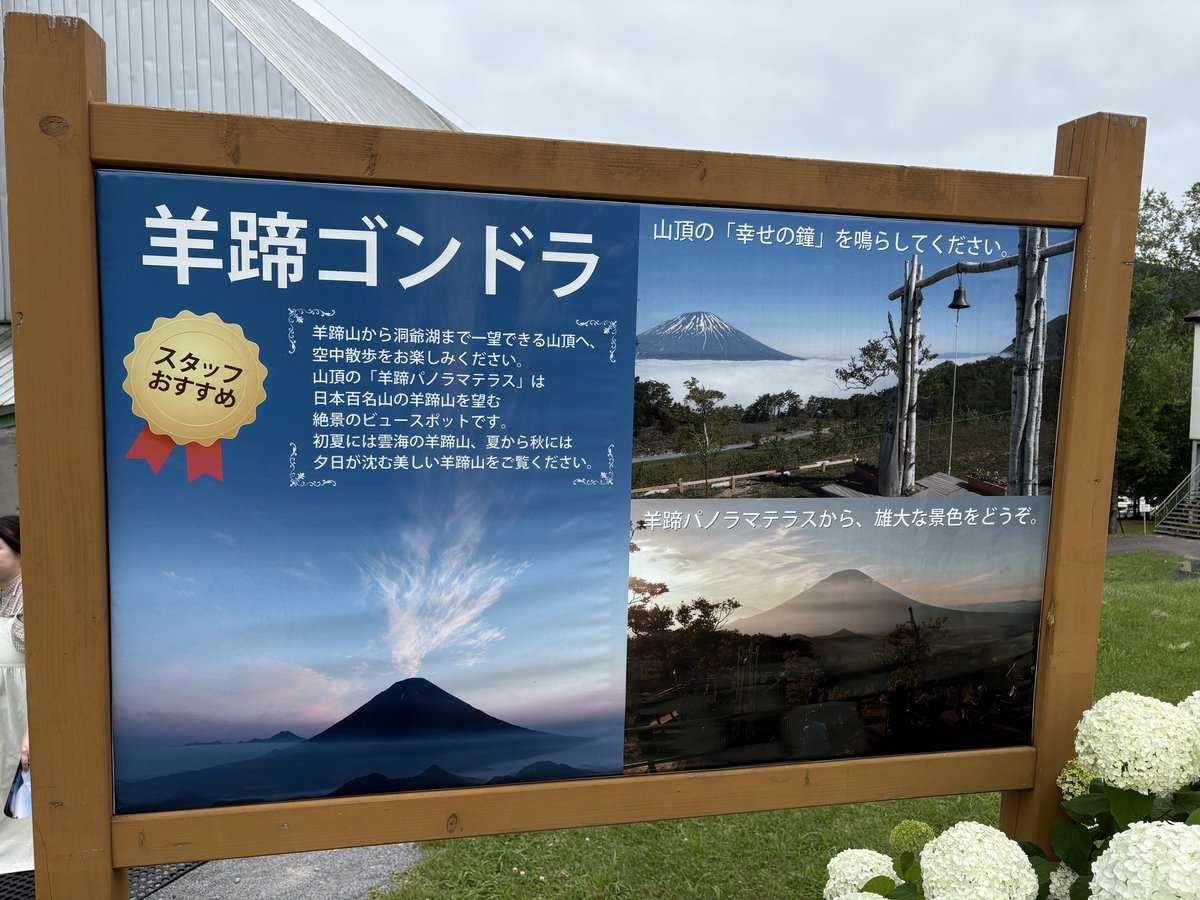 羊蹄ゴンドラの案内看板