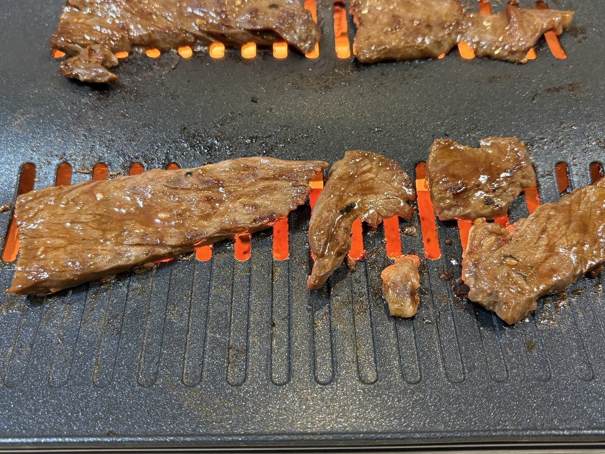 焼き上がったハラミ