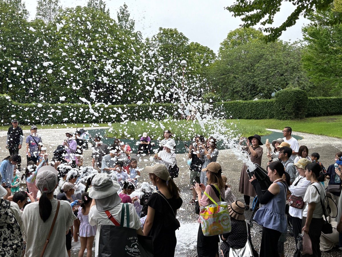 バブルタイムの泡まみれの光景