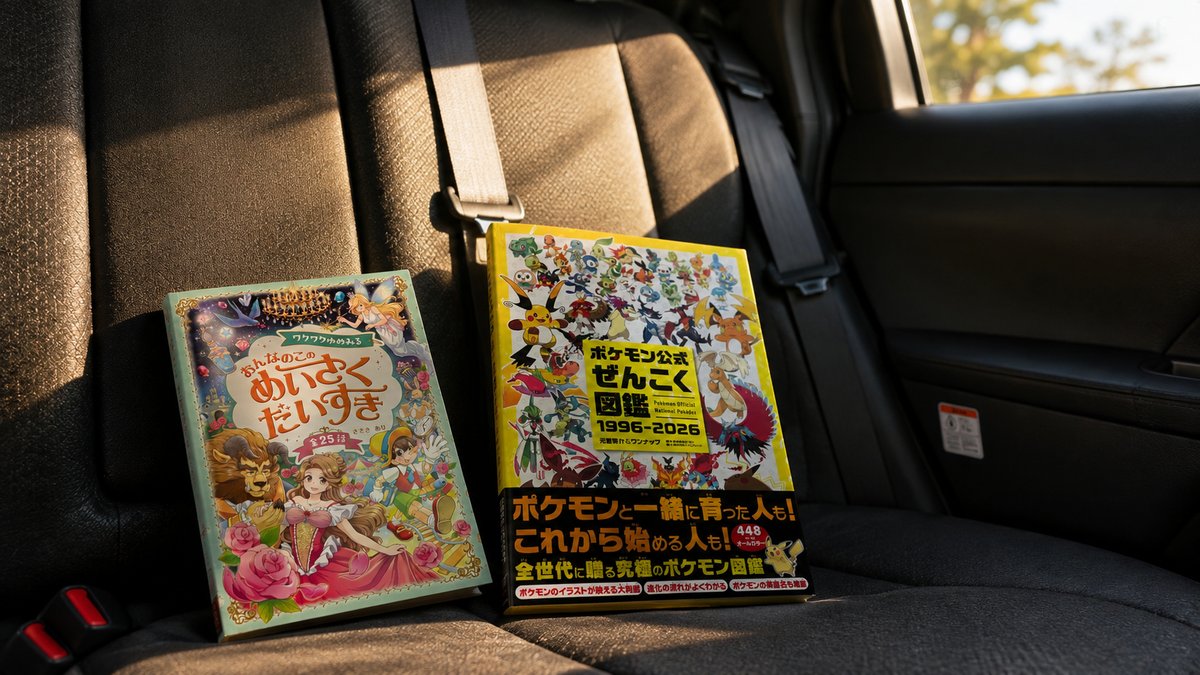 名作本を買いに行ったのに、ポケモン図鑑に全部持っていかれた。子供のポケモン熱がすごい
