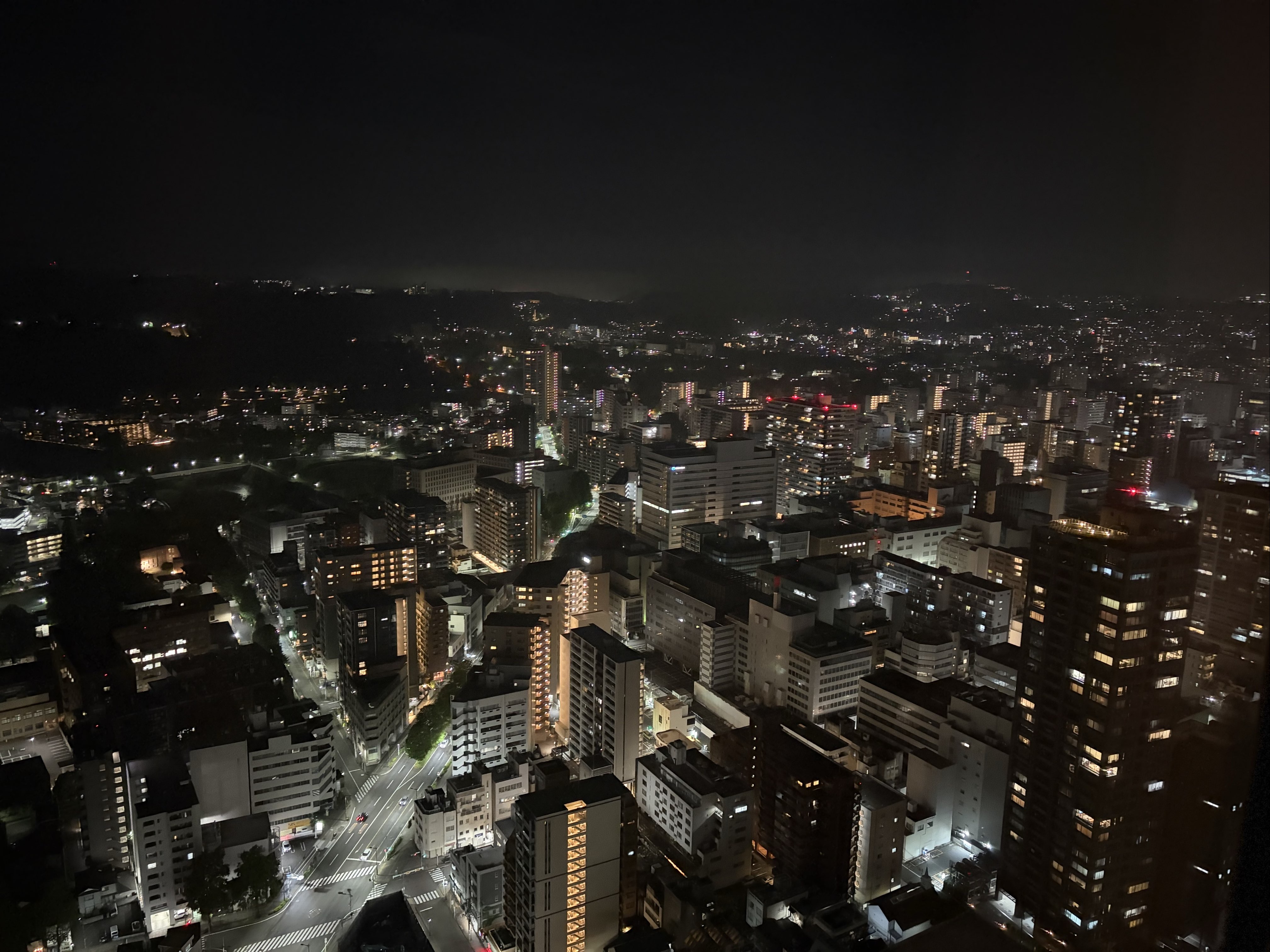 ホテルからの夜景